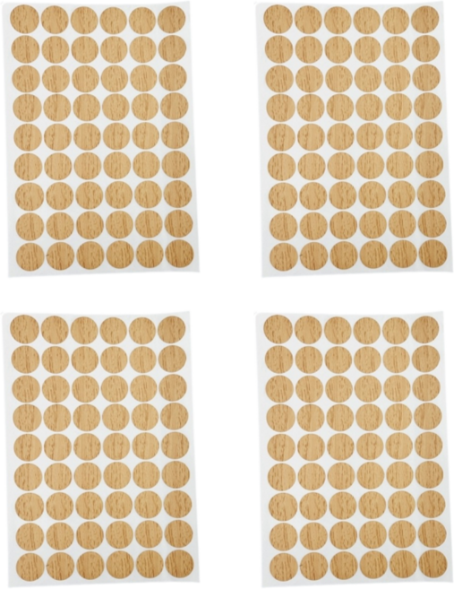 NOV- 가구 흠집 스티커 216P 벽 못자국 가리기 마루 바닥 못 구멍 메꾸기, 원목 크림 - 4개 (216P)