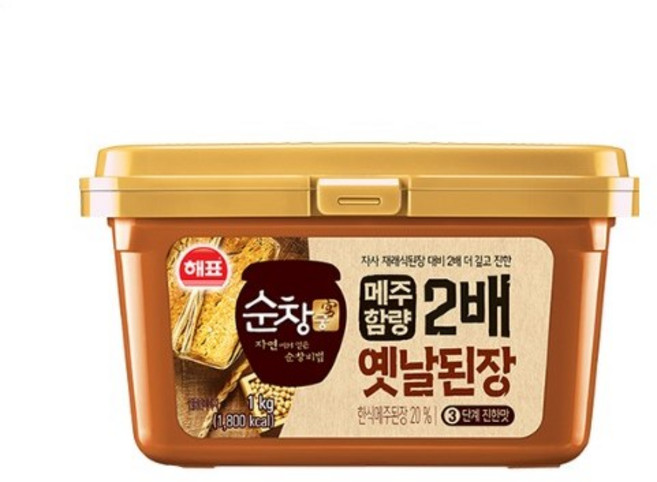 해표 순창궁 메주함량2배 옛날된장, 1kg, 8개