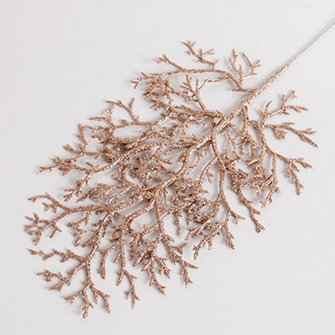 크리스마스 반짝이 가지, 6개, 샴페인