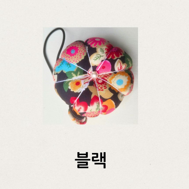 셀고 미싱에 감아쓰는 플라워 이쁘니 시침핀봉, 1개, 블랙