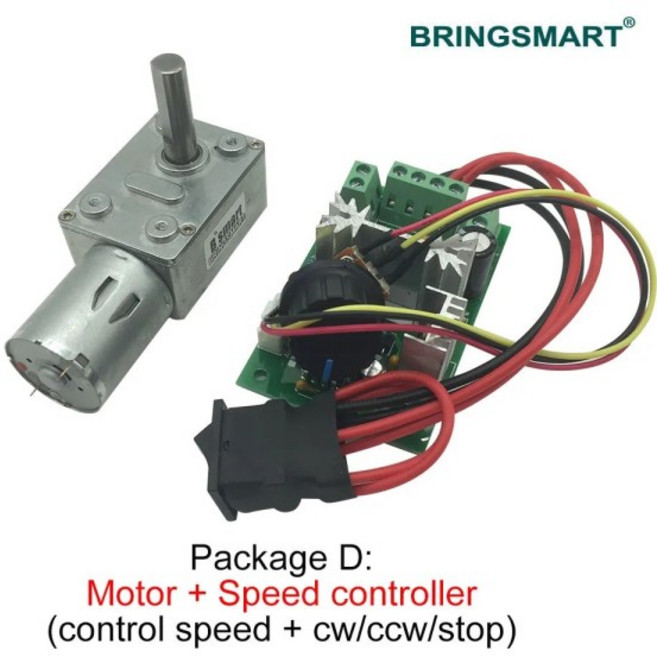 Bringsmart 3V 6V 9V 12V DC 웜 기어 박스 엔진 브러시 모터 25MM 샤프트 길이 DIY JGY-370 용 자동 잠금, 03 24V, 08 90rpm, 05 package D