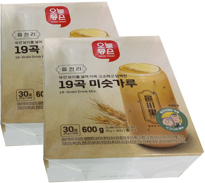 오늘좋은 읍천리 19곡 미숫가루, 2개, 600g