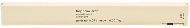 Glossier Boy Brow Arch 투인원 롱웨어 포마드 아이브로우 펜슬 블랙, 글로셔 보이 브로우 아치 2in1 롱웨어 포마드 아이브, 1개
