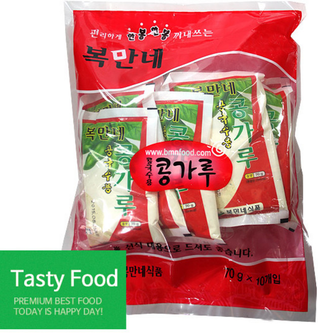 복만네 콩국수용 콩가루 10p, 700g, 3개