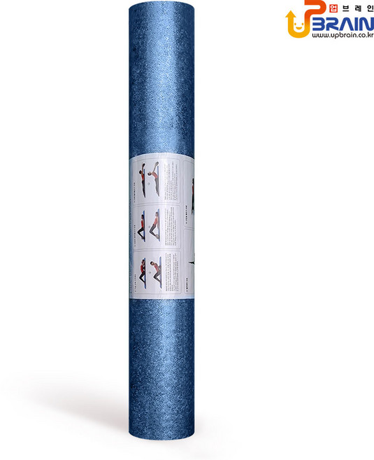 국산 업브레인 EPP 폼롤러 대형 15x90cm 블루 요가 필라테스 스트레칭 종아리 마사지, 단품, 1개