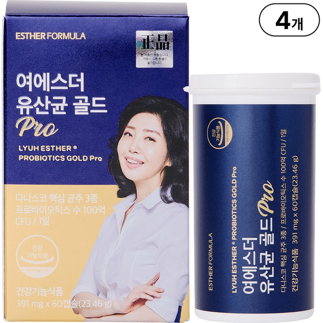 본사직영 여에스더 유산균 골드 Pro l 1병 2개월분 l, 60정, 4개
