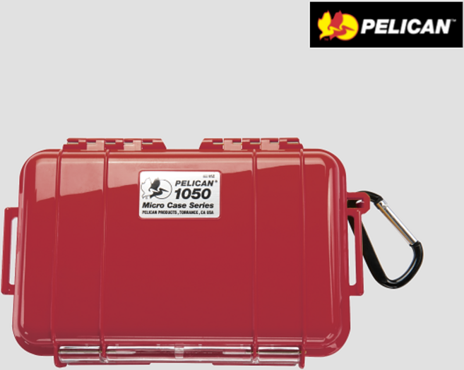 펠리칸케이스 1050 (솔리드레드 뚜껑불투명), 펠리칸1050/솔리드레드, 1개