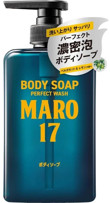 MARO17 퍼펙트 바디솝 남성용 워시 베르가못 레몬향 450ml /산뜻한클렌저 - 쿠팡
