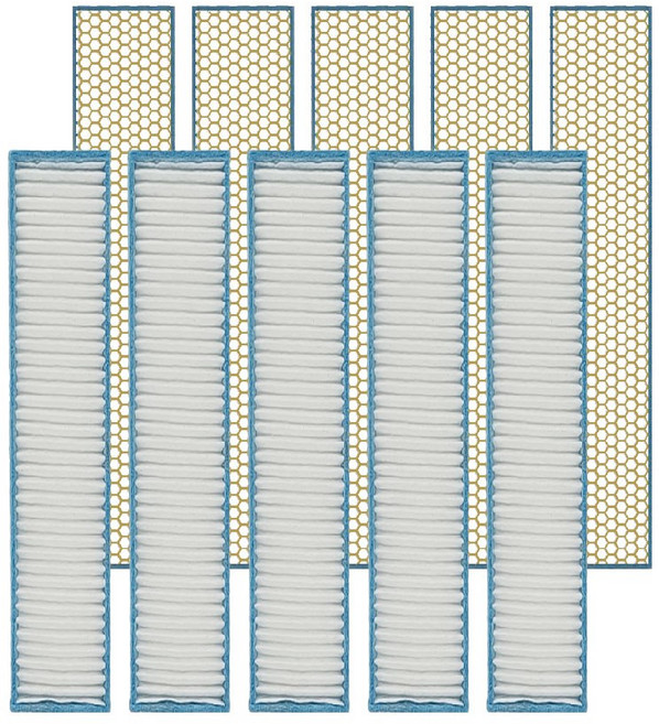 適用 Hitachi 日立 RAS系列 RAC系列 RAM系列 冷專 冷暖 冷氣機 HEPA 奈米銀濾網 濾芯, 10個, 濾心