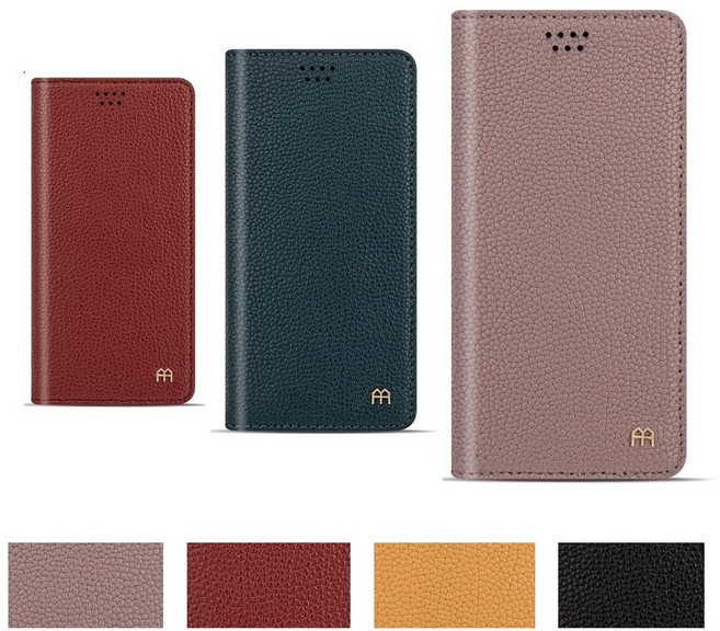 갤럭시A36 5G 케이스 SM-A366N 천연 소가죽 라톨뉴 단품 (플립) 뽁뽁이 흡착형 잠금장치 카드 포켓 슬림 지갑