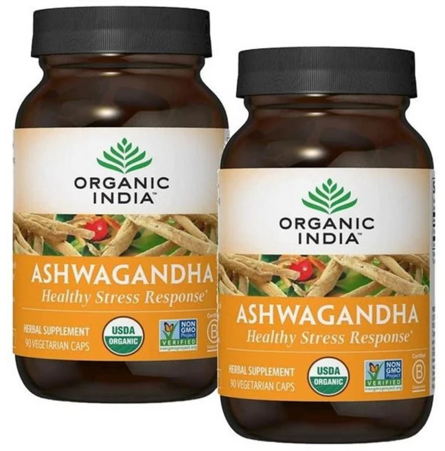오가닉인디아 아슈와간다 캡슐 Organic-India Ashwagandha, 90정, 2개 - 쿠팡