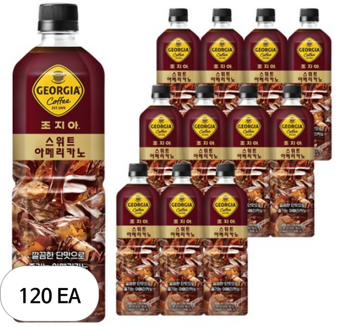 조지아 스위트 아메리카노 커피, 900ml, 120개
