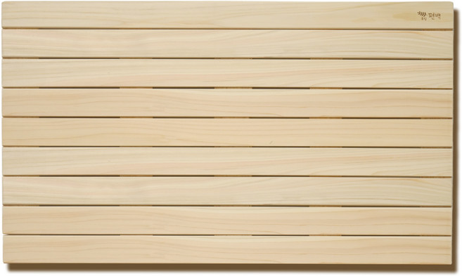 대한민국 유림편백 편백나무 원목 욕실 화장실 현관 발판, 특대형평 (1000x580x35mm), 1개