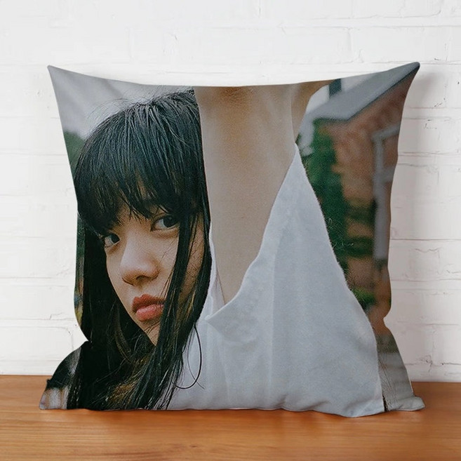 아이묭 사각쿠션 일러 그림 포스터 아이묭굿즈 앨범 키미로쿠 슌칸테키식스센스 쿠션 베개 누이 인형 뽀글이, 55X55cm, 22