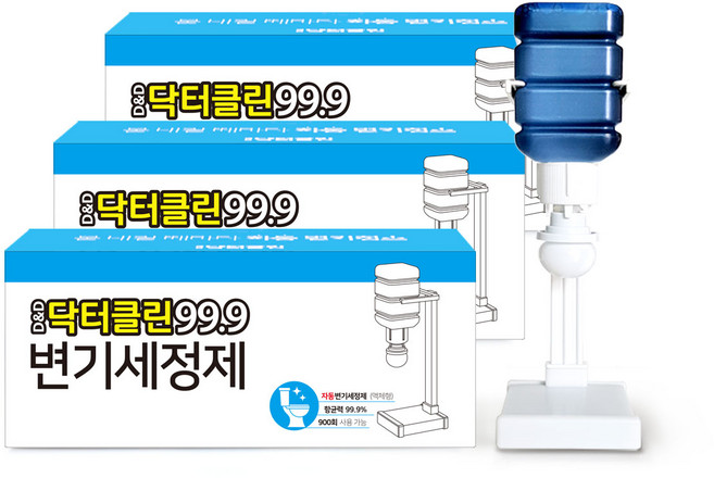 닥터클린 자동 변기세정제 본품, 3개, 470g, 100ml