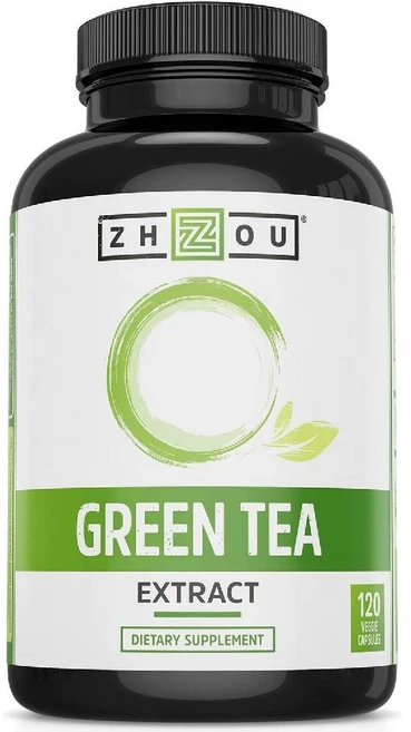 Zhou Nutrition 녹차 추출물 보충제 1회 제공량당 500mg 비건 친화적 캡슐 120정, 저우 뉴트리션 녹차 추출물 보충제 여성 및 남성을 위한, 1개 - 쿠팡