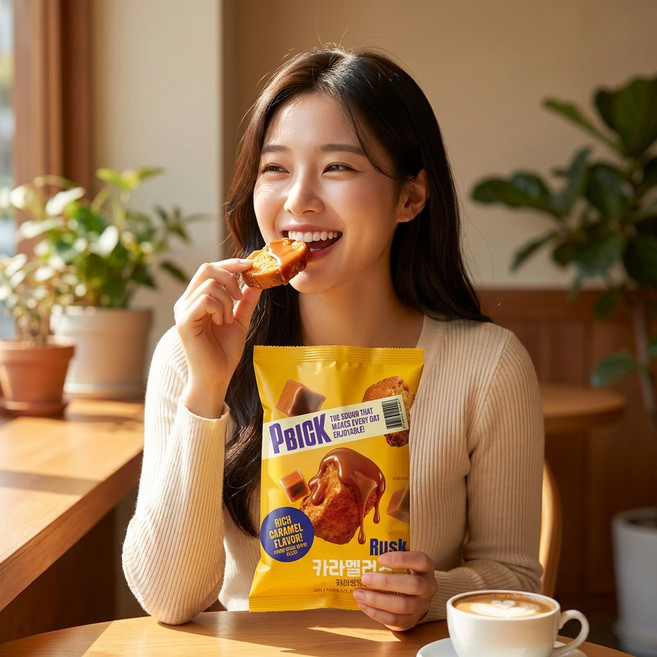 PBICK 카라멜 러스크, 5개, 100g