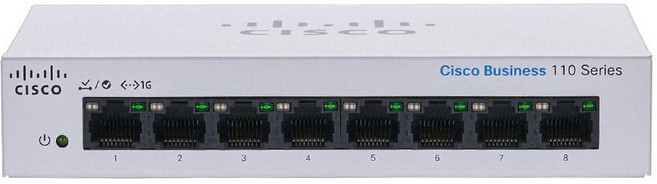 CISCO CBS110-8T 기가비트 8포트 스위칭 허브 SG95D-08 후속모델 소호형 더미 허브 사무실 오피스 PC방 학원 관공서 스위치 허브, 1개, CBS110-8T-D