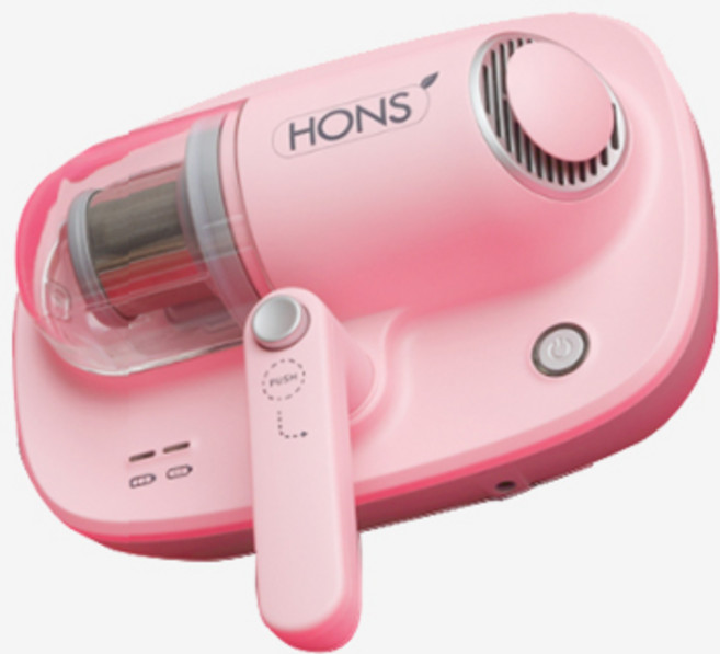 혼스 무선침구청소기 베베가드 에어 HSBC-A101 고용량 배터리 채용 트윈 패드, 베베가드 에어(핑크)