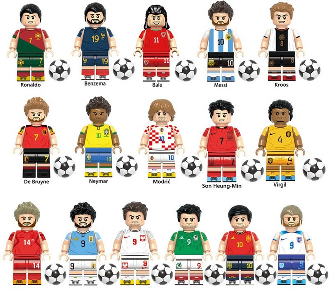 미니 축구 선수 블록 장난감, TV7013