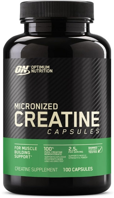 옵티멈뉴트리션 크레아틴 100정 맛있는 헬스 보충제 근육 트레이닝 모노하이드레이트, 1개