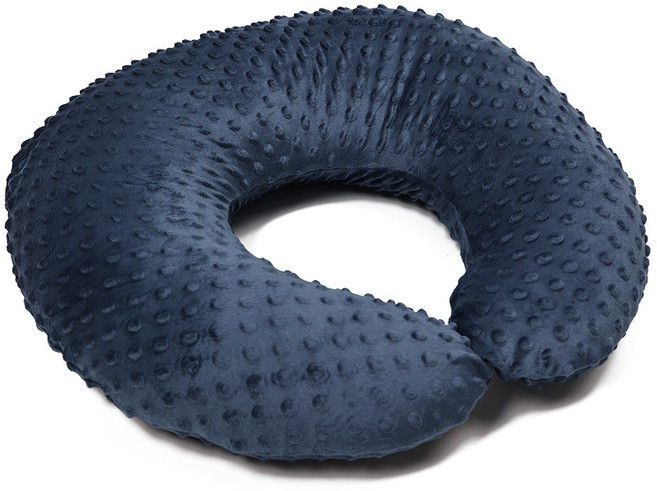 DIU 產後U型哺乳枕孕婦枕頭寶寶防吐奶月子神器多功能嬰兒躺抱餵奶, 藏青色泡泡絨