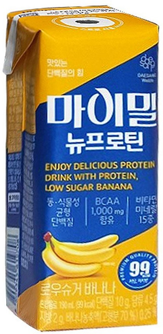 마이밀 마시는 뉴프로틴 로우슈거 바나나 190ml 16팩 cha+399LZ, 1개