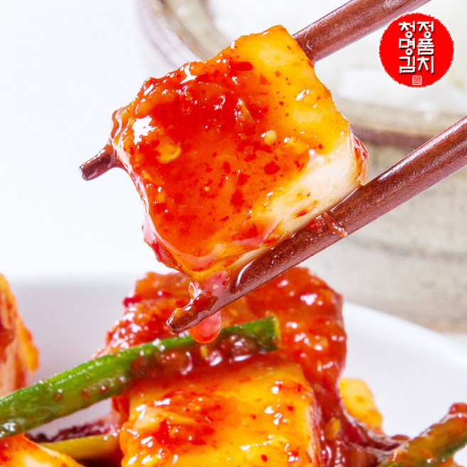 청정명품김치 100%국내산 남도식 깍두기, 1개, 3kg