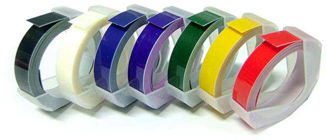 또각이 엠보싱 리필테이프 (일반) 다꾸 이름표 네임텍, 검정(일반)