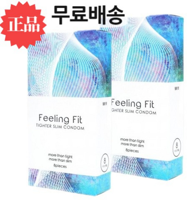 필링핏 타이터슬림 슬림형 콘돔, 2개, 8개입