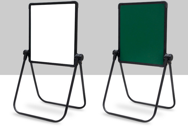 COOLOHA 접이식 양면 칠판 화이트 보드판, 1개