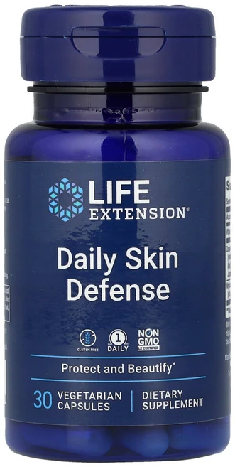 라이프익스텐션 데일리 스킨 디펜스 제로폴루션 피부장벽 30캡슐 (옵션선택추가할인) 미국직구무배, 1개, 30정 - 쿠팡