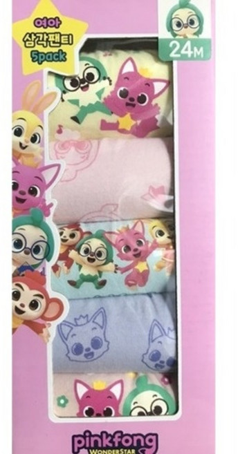 핑크퐁 여아 삼각팬티