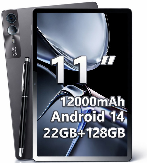 태블릿 PC 대화면 안드로이드 4G LTE WiFi 22GB/128GB OLED 옥타코어 키보드 패키지 터치펜/케이스/보호필름 포함, Wi-Fi+Cellular, 128GB, Space Gray