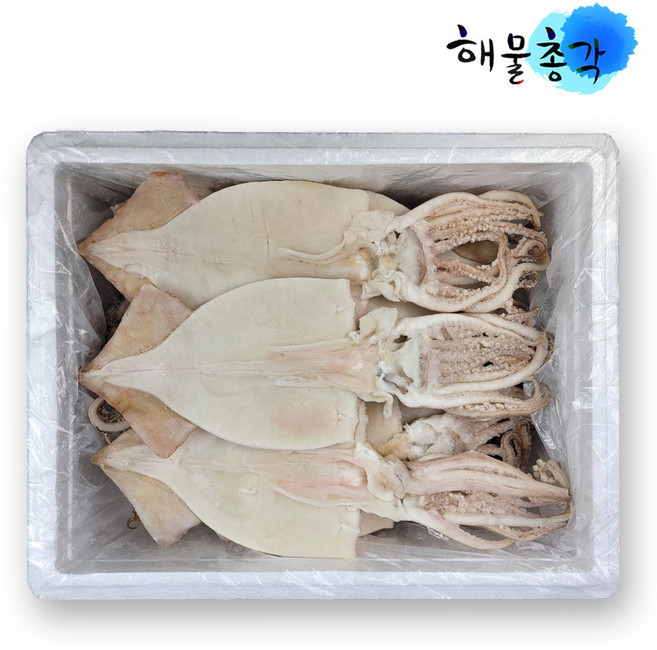해물총각 손질오징어 냉동 할복오징어 4kg, 1개