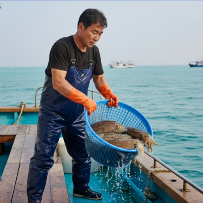 먹사부 국내산 활 생물 갑오징어 회 숙회 볶음 통찜 산지직송 국산, 1개, 2kg, [생물] 갑오징어