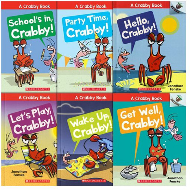영문 영어 유아 도서 A Crabby Book 시리즈 페이퍼백 6종 세트 An Acorn Paperback 미국판 1906290