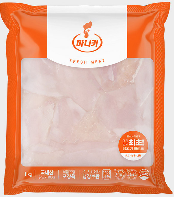 마니커 닭가슴살 (냉장) 국내산 당일생산, 1kg, 1개