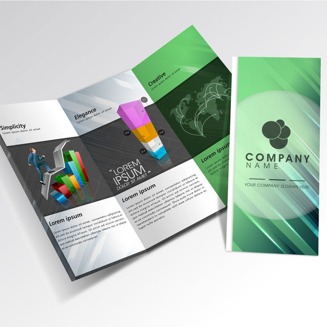 리플렛 팜플렛 리플릿 브로슈어 팸플릿 제작, 150스노우, 100매, 오시+접지