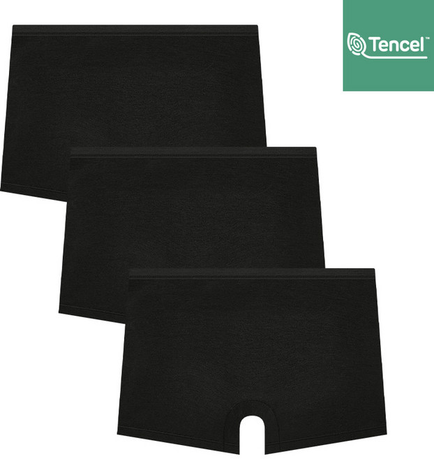 수아팜 주니어 여아 순수 모달 드로즈 3매 세트_블랙