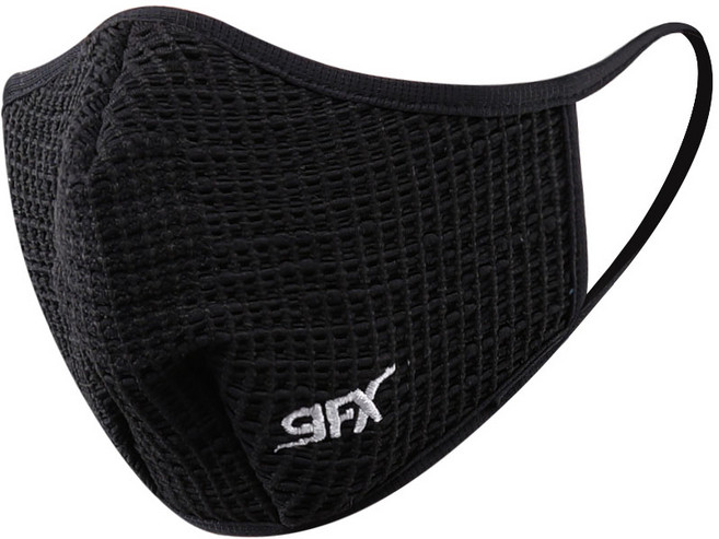 나인에프엑스 심리스 스포츠 마스크, 블랙, 1개