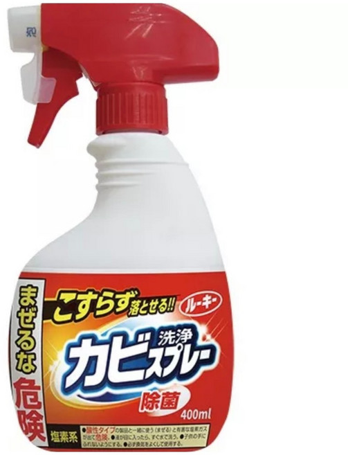 第一石鹼 浴室除霉噴霧 400ml 紅噴頭 日本製造, 1個, 除黴噴霧400ml(含噴頭)