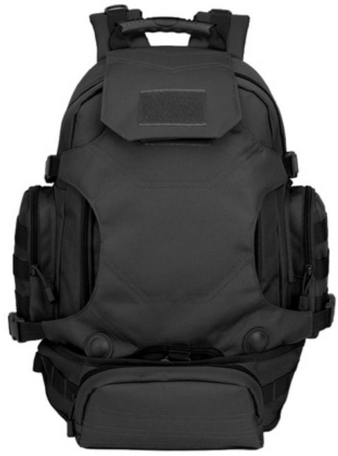 야외활동 배낭여행 대학생 남성 백팩 40L 차박 아웃도어 남여공용 트래킹, 블랙