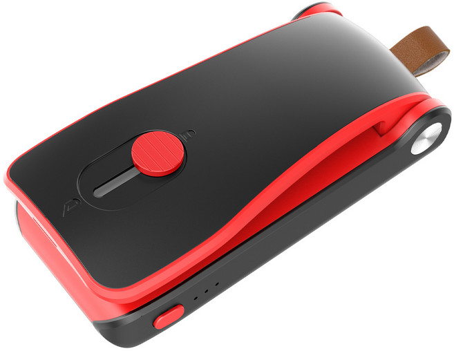 치프몰 미니 실링기 충전식 휴대용 과자봉지 밀봉, 다크 레드