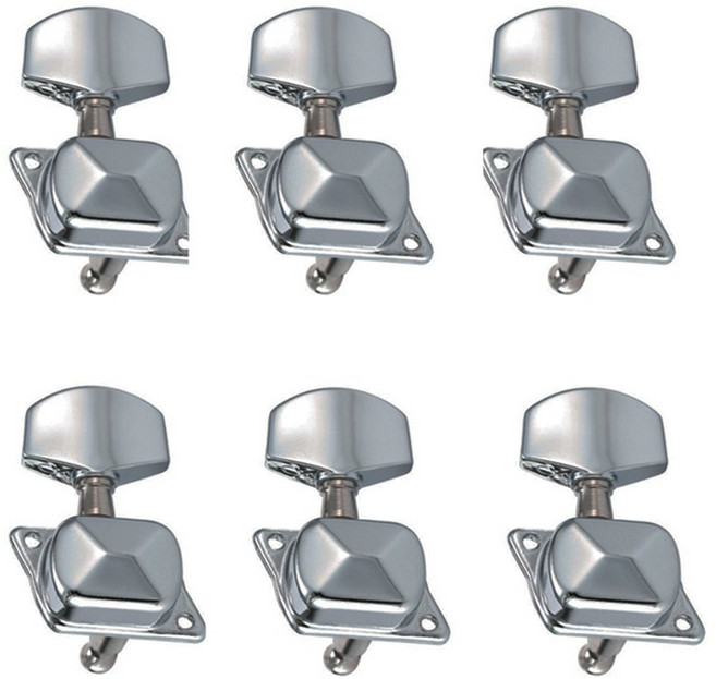 통기타 헤드머신 줄감개 캡 크롬 타입, 왼쪽1개(4.5.6번방향), 1개