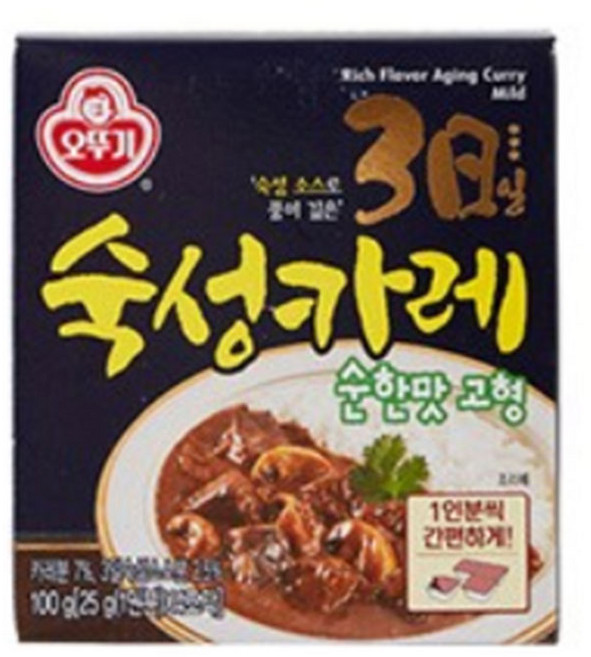 오뚜기 3일숙성카레 고형 순한맛, 100g, 4개