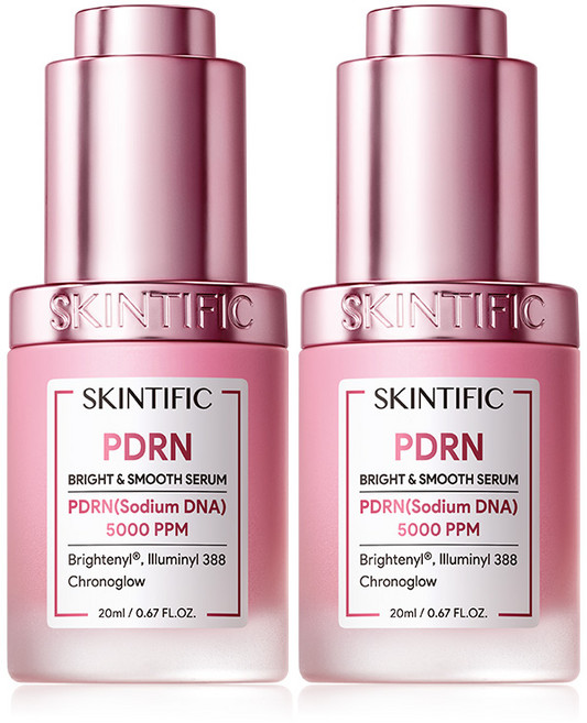 SKINTIFIC PDRN 精華 淡化暗沉 均勻膚色 提升緊致感, 2件, PDRN精華*2, 20ml