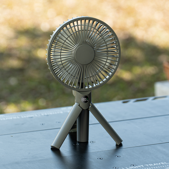 YGGDRAVA 접이식 휴대용 BLDC모터 탁상 선풍기 초강력 저소음 빅대풍량 폴딩 캠핑 야외 가정용 핸디팬, 딥그린, KLXT-DQ280