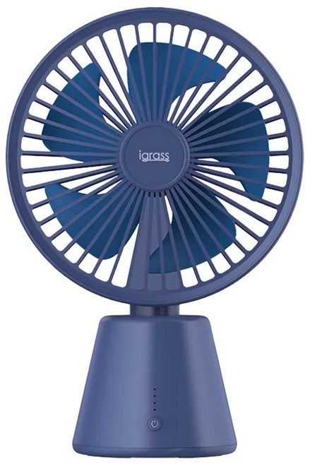 igrass 電動擺頭靜音循環風扇 藍色 430g, IGS029