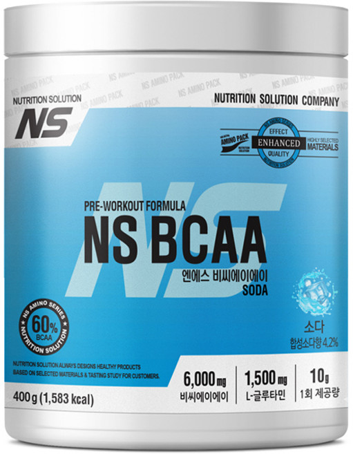 NS BCAA 소다맛 아미노산 보충제, 1개, 400g